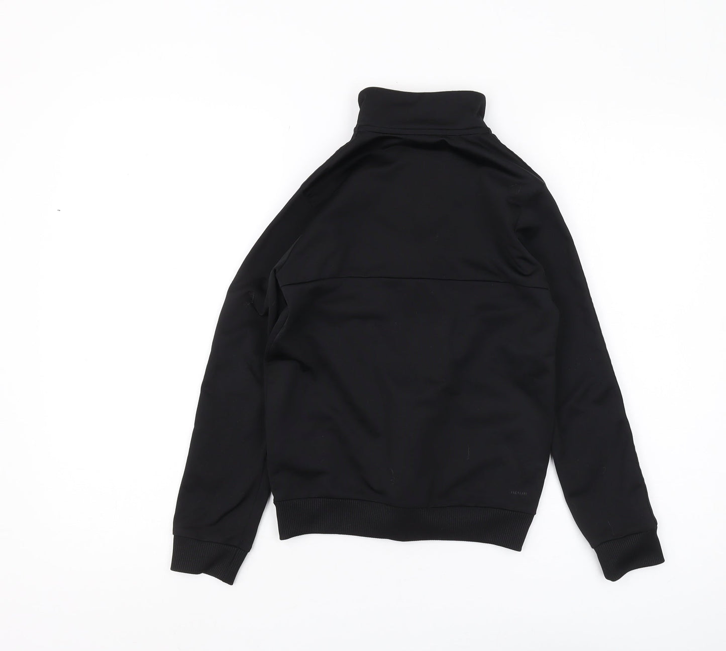 Adidas Boys Black Full Zip Hoodie, Size 9-10 Years