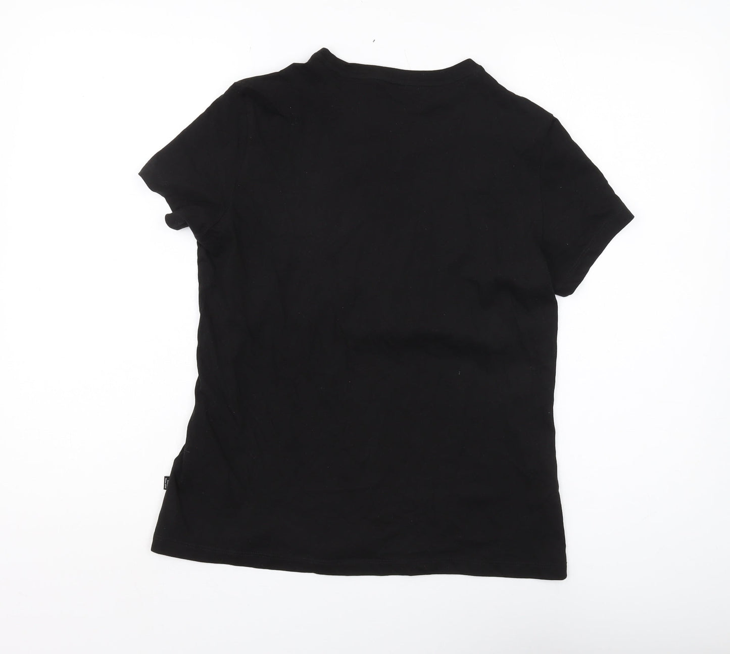 Womens UK Size M PUMA Black Basic T-Shirt