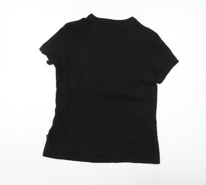 Womens UK Size M PUMA Black Basic T-Shirt