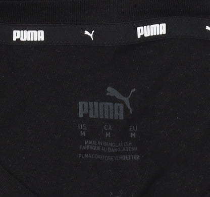 Womens UK Size M PUMA Black Basic T-Shirt