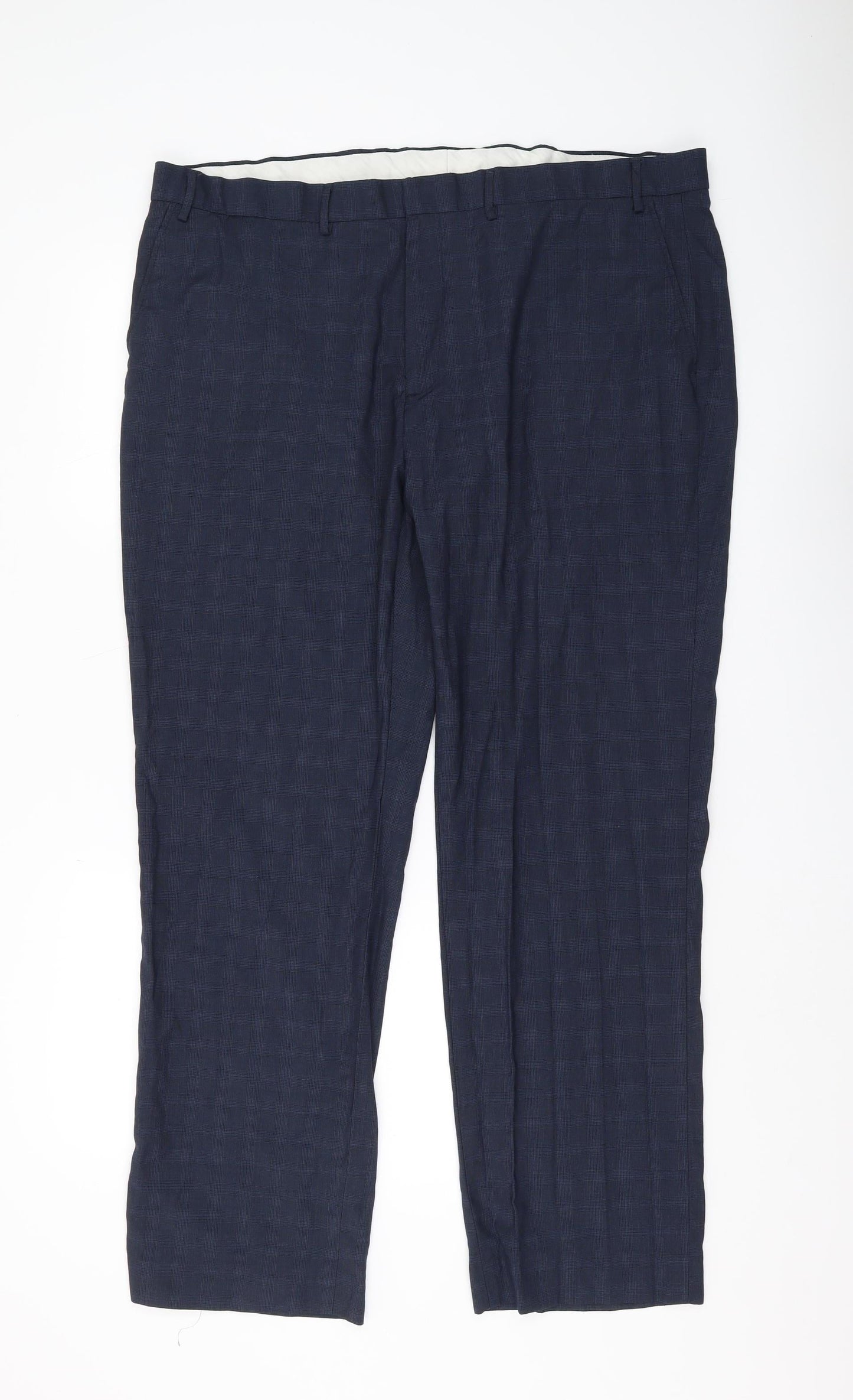Burton Menswear London Blue Check Dress Pants 42R