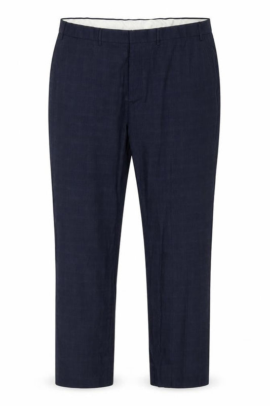 Mens UK Size 42 Burton Classic Fit Dress Pants Blue Trousers