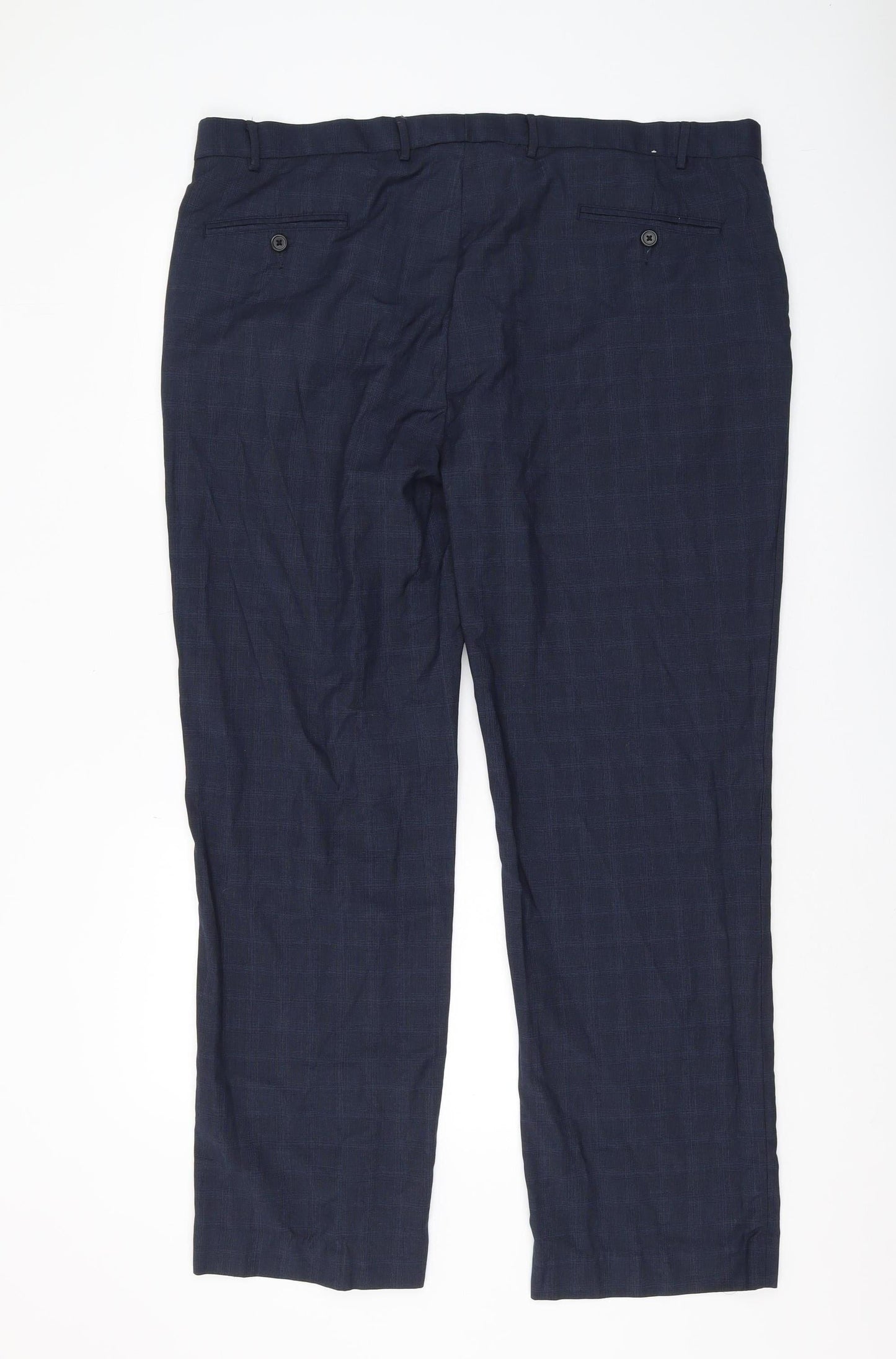 Burton Menswear London Blue Check Dress Pants 42R
