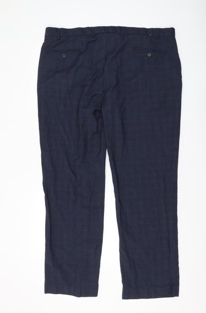 Burton Menswear London Blue Check Dress Pants 42R