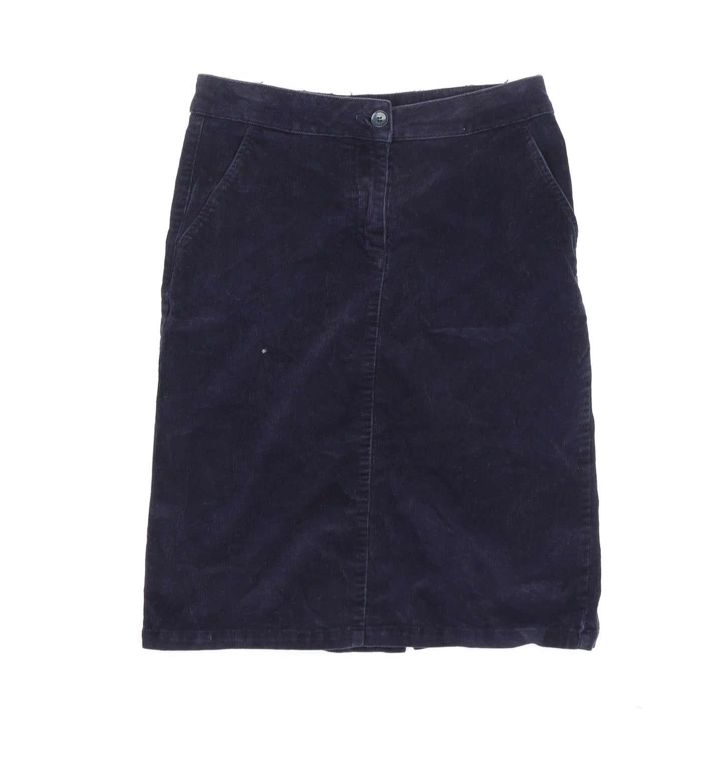 Jaeger Women's Blue Corduroy Pencil Skirt Size 8