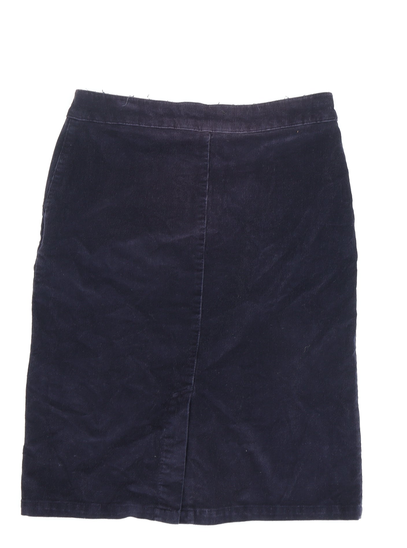 Jaeger Women's Blue Corduroy Pencil Skirt Size 8