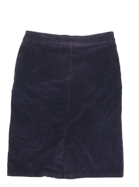 Jaeger Women's Blue Corduroy Pencil Skirt Size 8