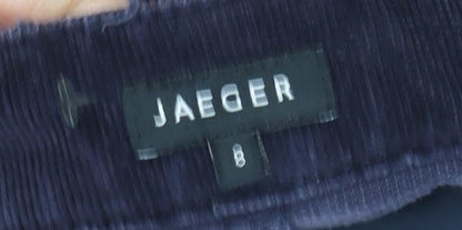 Jaeger Women's Blue Corduroy Pencil Skirt Size 8