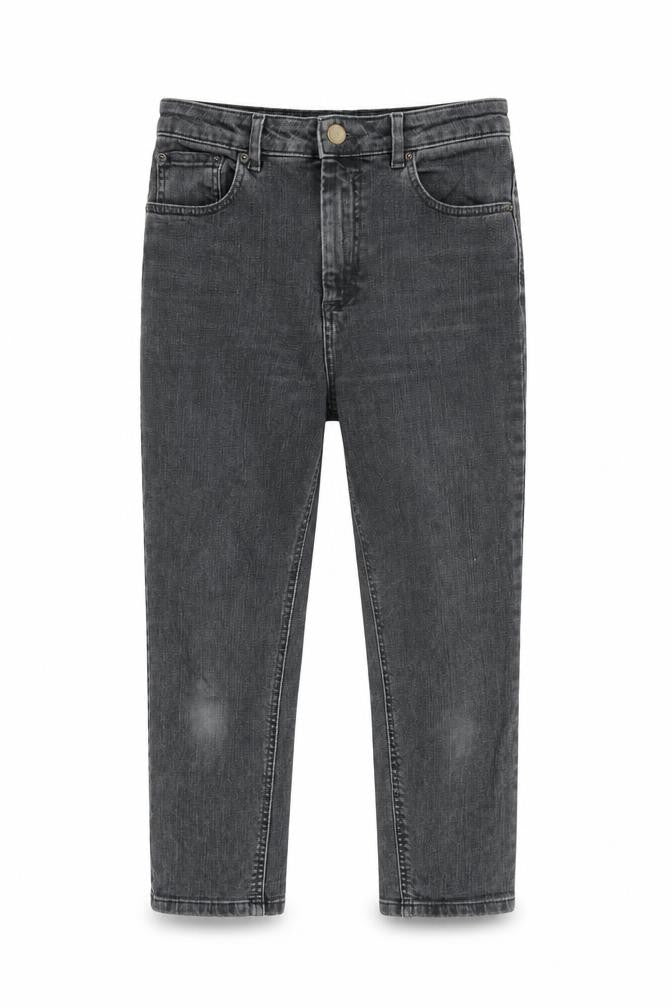 Mens UK Size S ASOS Regular Fit Cropped Grey Jeans