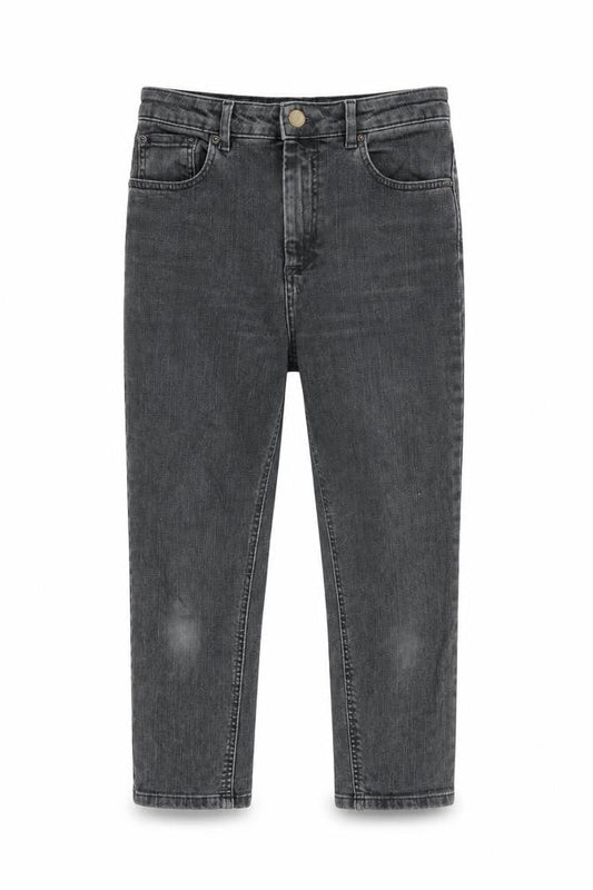 Mens UK Size S ASOS Regular Fit Cropped Grey Jeans