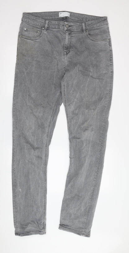 ASOS DESIGN Men's Grey Slim Jeans Size 36