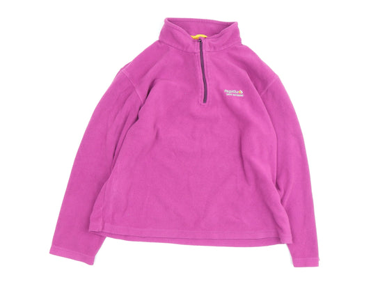 Regatta Women's Pink Fleece Zip Sweatshirt Size 12