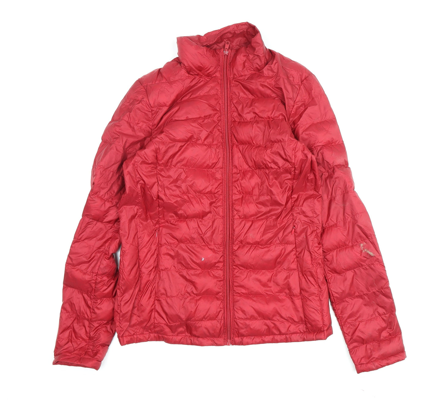 Womens UK Size S Coercion Red Puffer Jacket