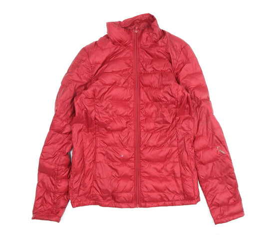 Womens UK Size S Coercion Red Puffer Jacket