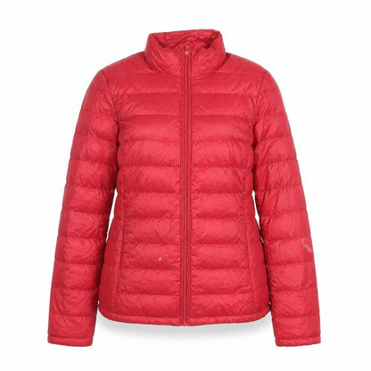 Womens UK Size S Coercion Red Puffer Jacket