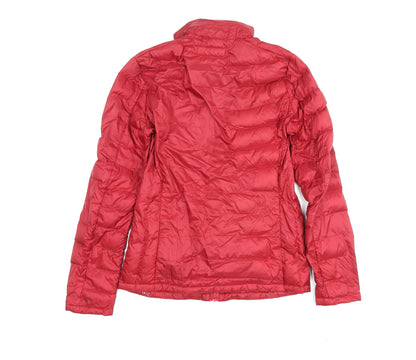 Womens UK Size S Coercion Red Puffer Jacket