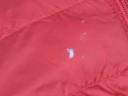 Womens UK Size S Coercion Red Puffer Jacket