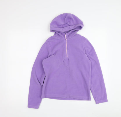 Girls Purple Mountain Warehouse Fleece Pullover Hoodie - Size 9-10