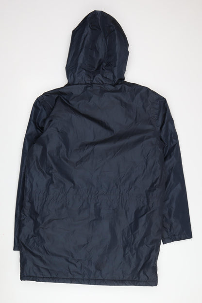 Womens UK Size M Cotton Traders Blue Parka Coat