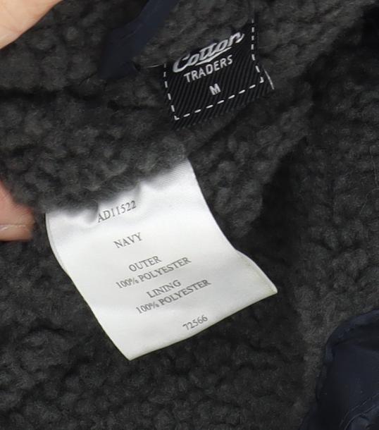 Womens UK Size M Cotton Traders Blue Parka Coat