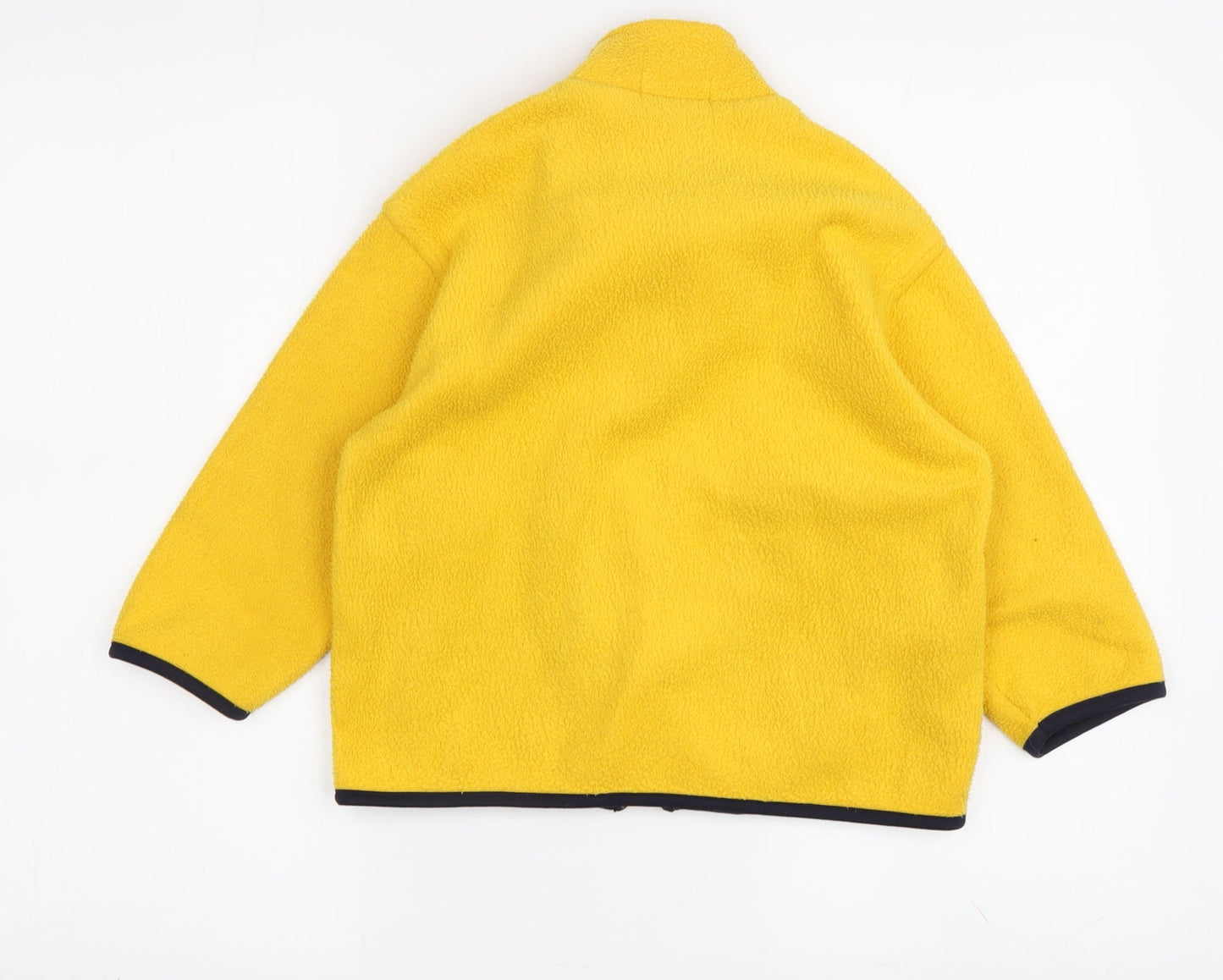 Kid Cool Boys Yellow Fleece Jacket XS with Full Zip