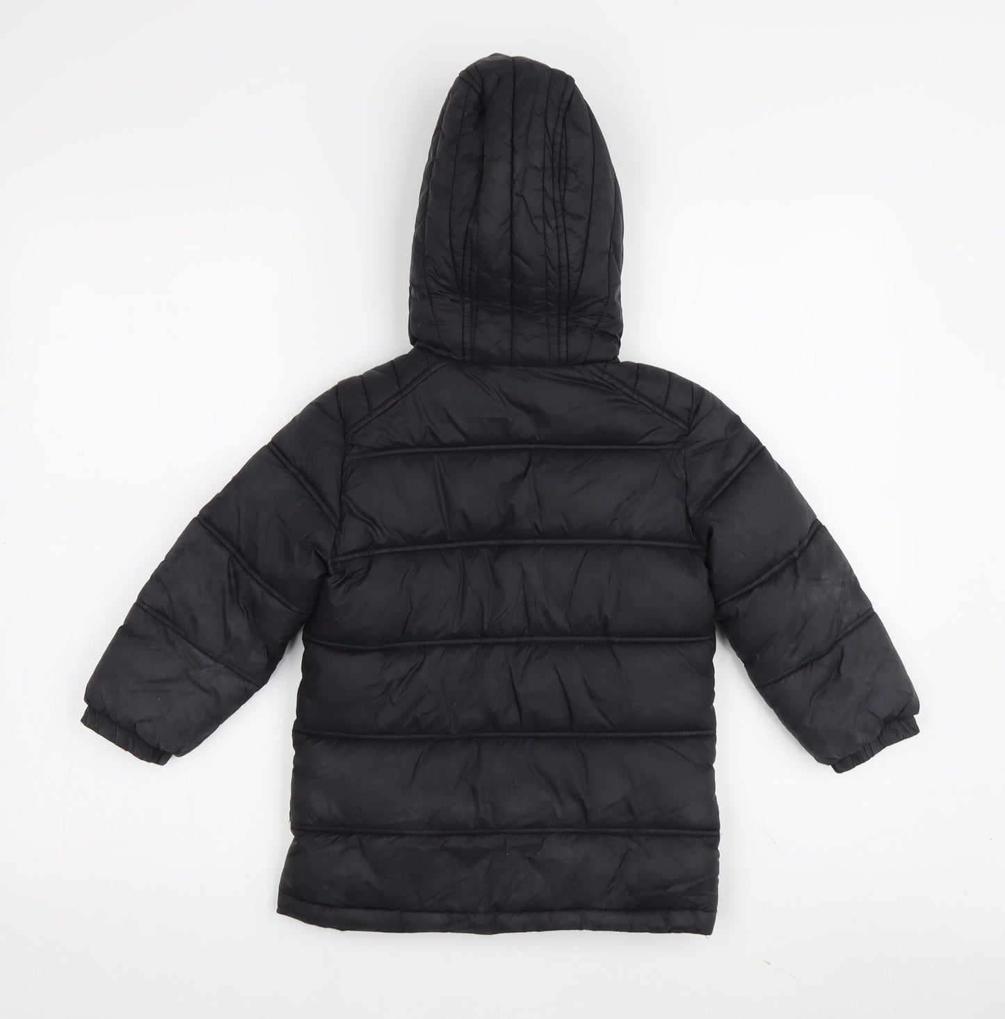 Joules Boys Black Hooded Puffer Jacket 5 Years