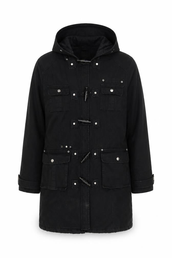Womens UK Size 14 Dorothy Perkins Black Parka Coat