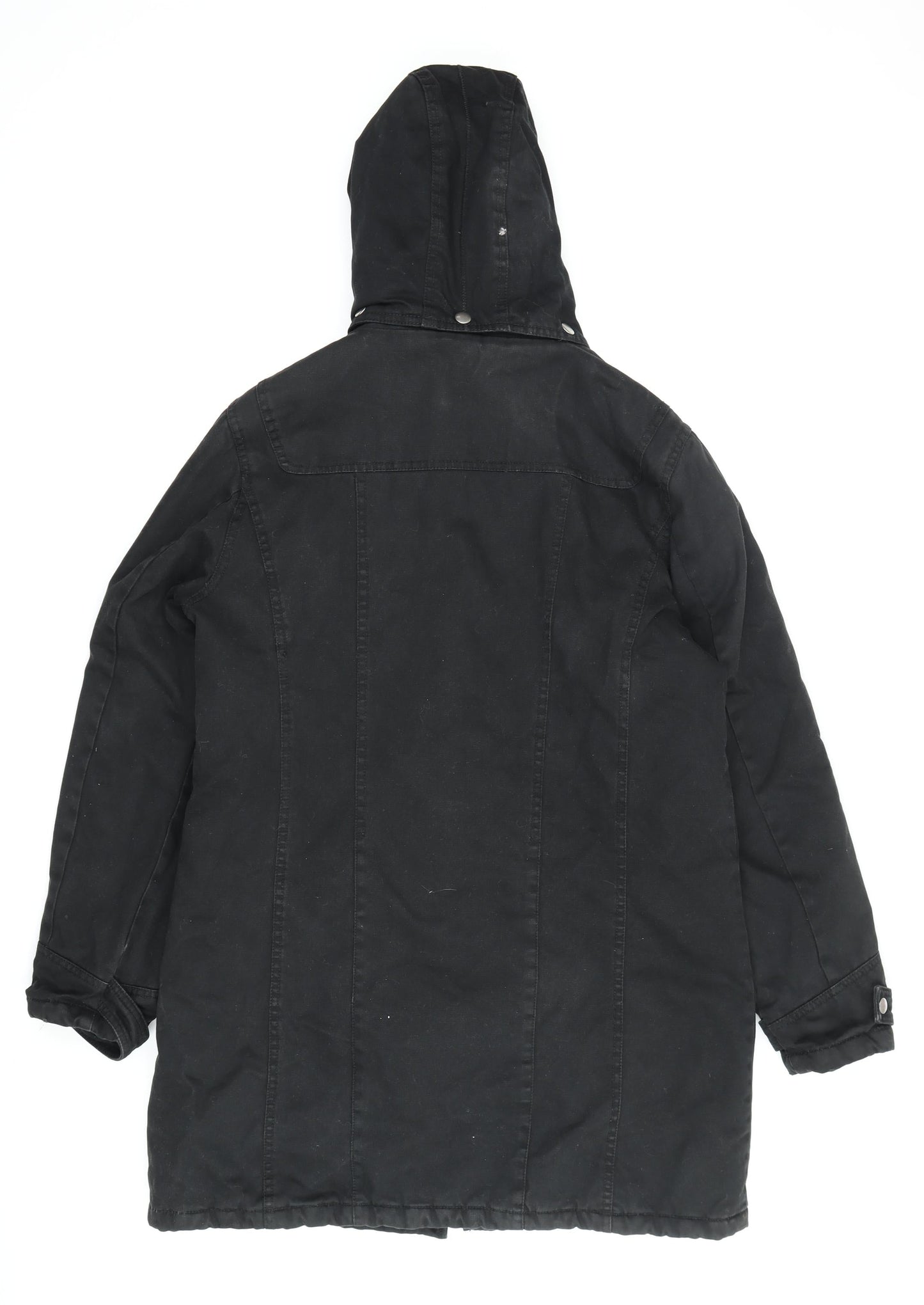 Womens UK Size 14 Dorothy Perkins Black Parka Coat
