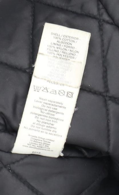 Womens UK Size 14 Dorothy Perkins Black Parka Coat