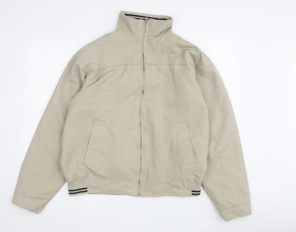 Mens UK Size S Hutson Harbour Beige Bomber Jacket
