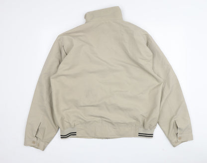 Mens UK Size S Hutson Harbour Beige Bomber Jacket