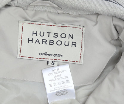 Mens UK Size S Hutson Harbour Beige Bomber Jacket