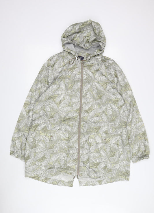 M&S Women's Multicoloured Floral Rain Coat L