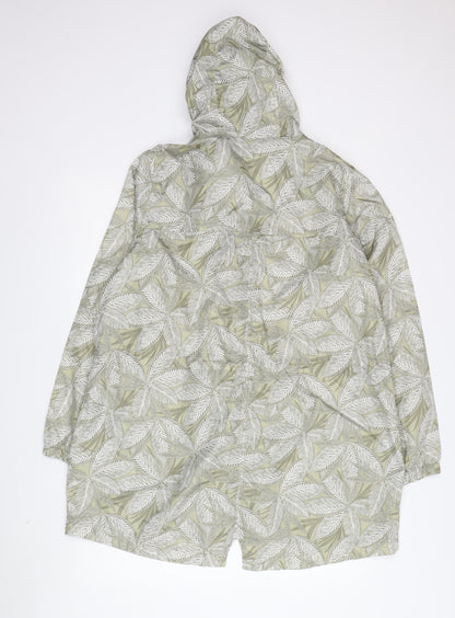 Womens UK Size L Marks and Spencer Multicoloured Rain Coat