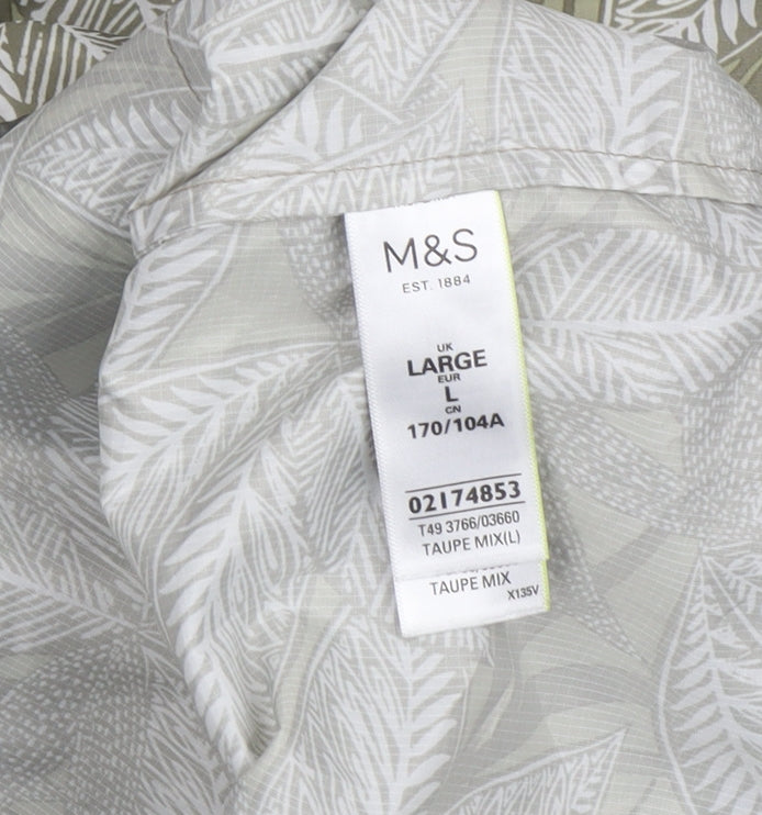 Womens UK Size L Marks and Spencer Multicoloured Rain Coat