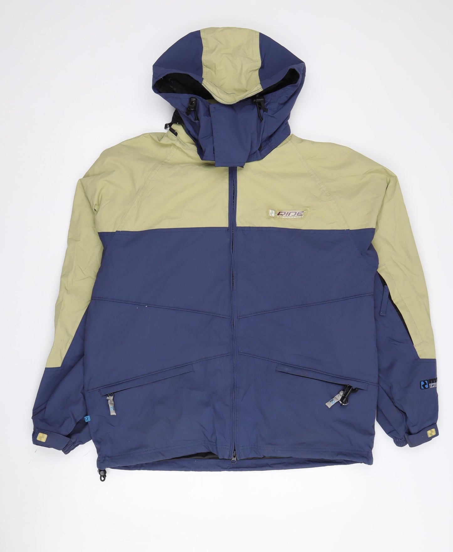 Mens UK Size S Ride Snowboards Multicoloured Puffer Jacket