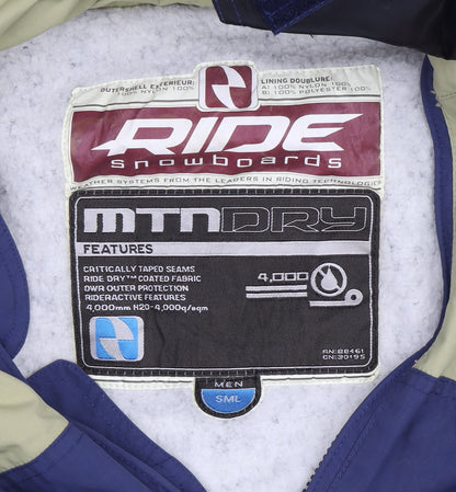 Mens UK Size S Ride Snowboards Multicoloured Puffer Jacket