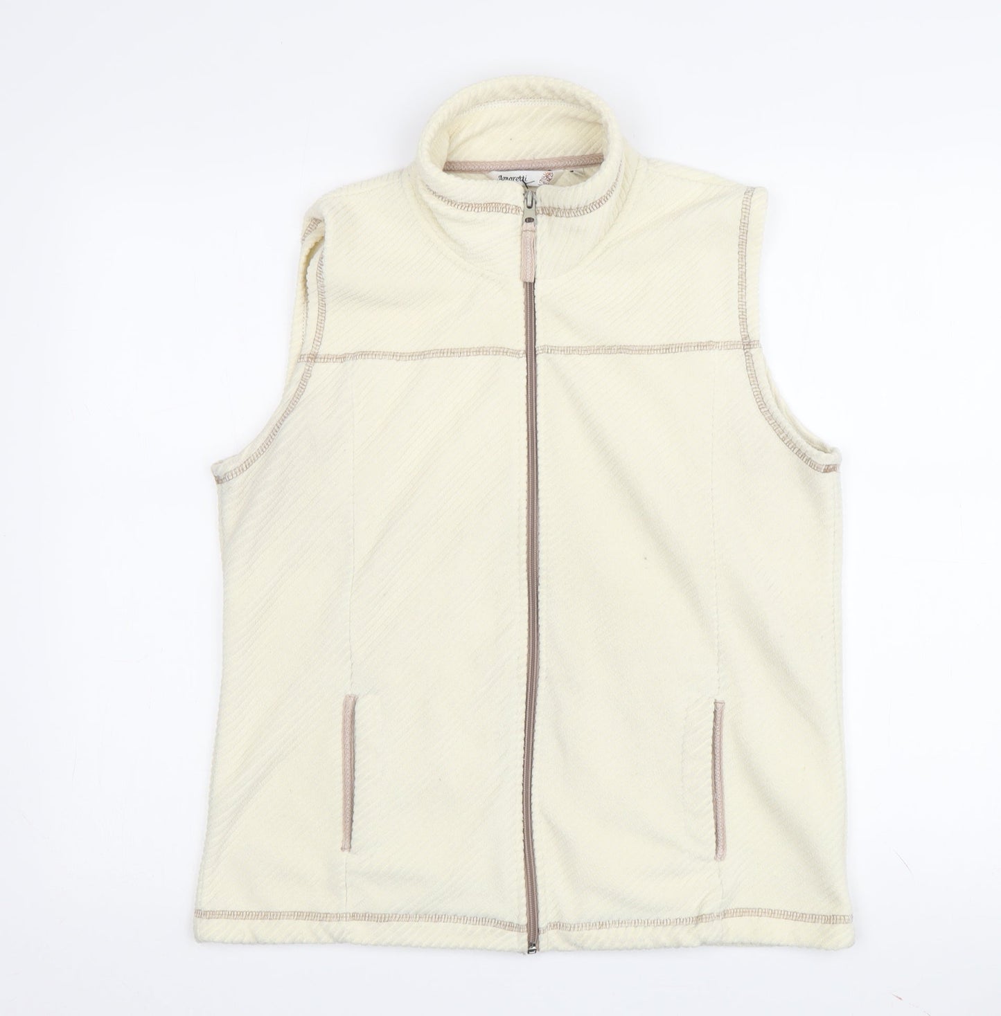 Womens UK Size S Amoretti Ivory Basic Jacket