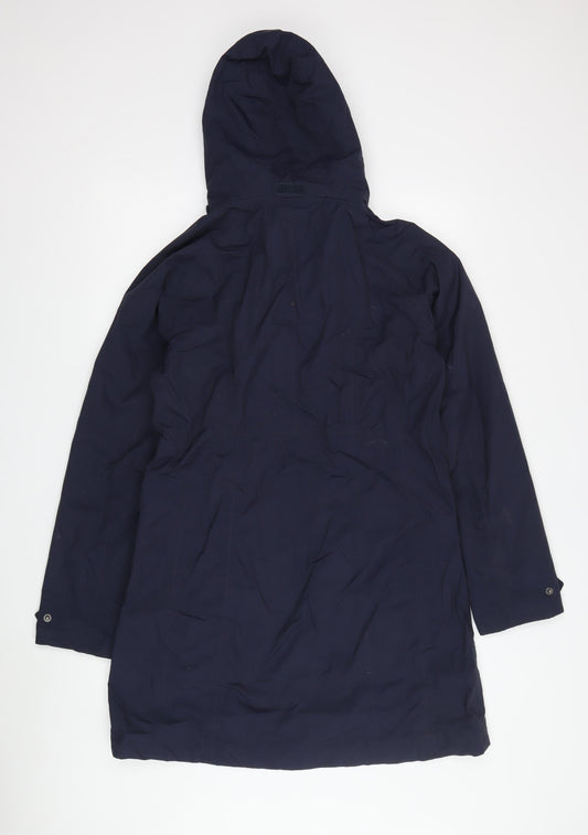Womens UK Size M Trespass Blue Parka Coat