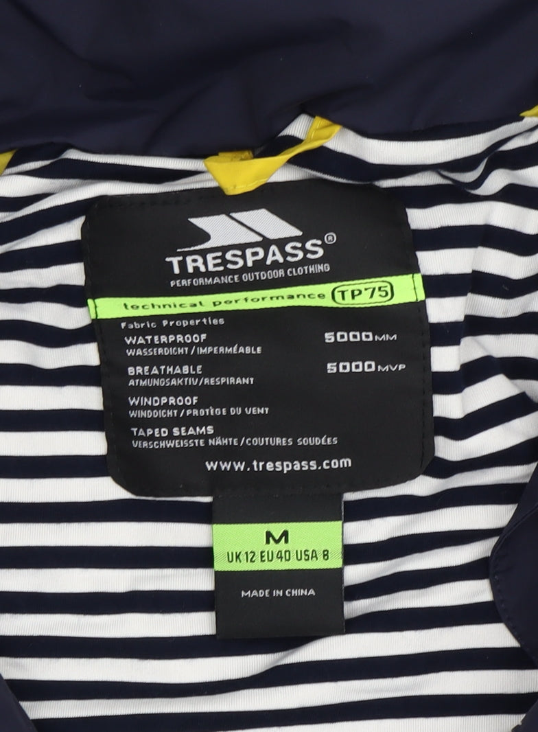Womens UK Size M Trespass Blue Parka Coat