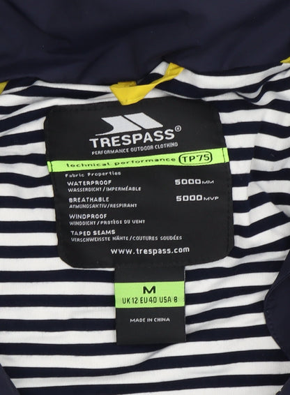 Womens UK Size M Trespass Blue Parka Coat