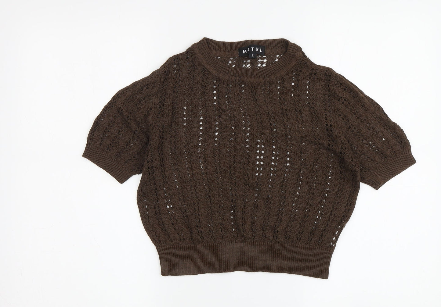 Womens UK Size S Motel Brown Pullover Jumper