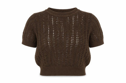 Womens UK Size S Motel Brown Pullover Jumper