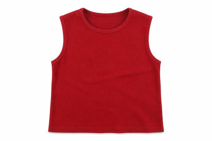 Womens UK Size M Cotton Traders Red Basic Tank
