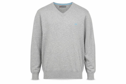 Mens UK Size M Blue Inc Grey Pullover Jumper