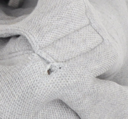 Marks & Spencer Men's Grey Polo, Medium, Short Sleeve