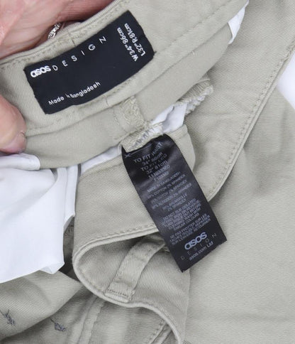 Mens UK Size L ASOS Design Regular Fit Chino Beige Trousers