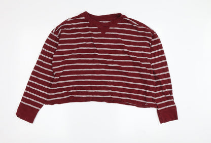 Womens UK Size M Hollister Red Basic T-Shirt