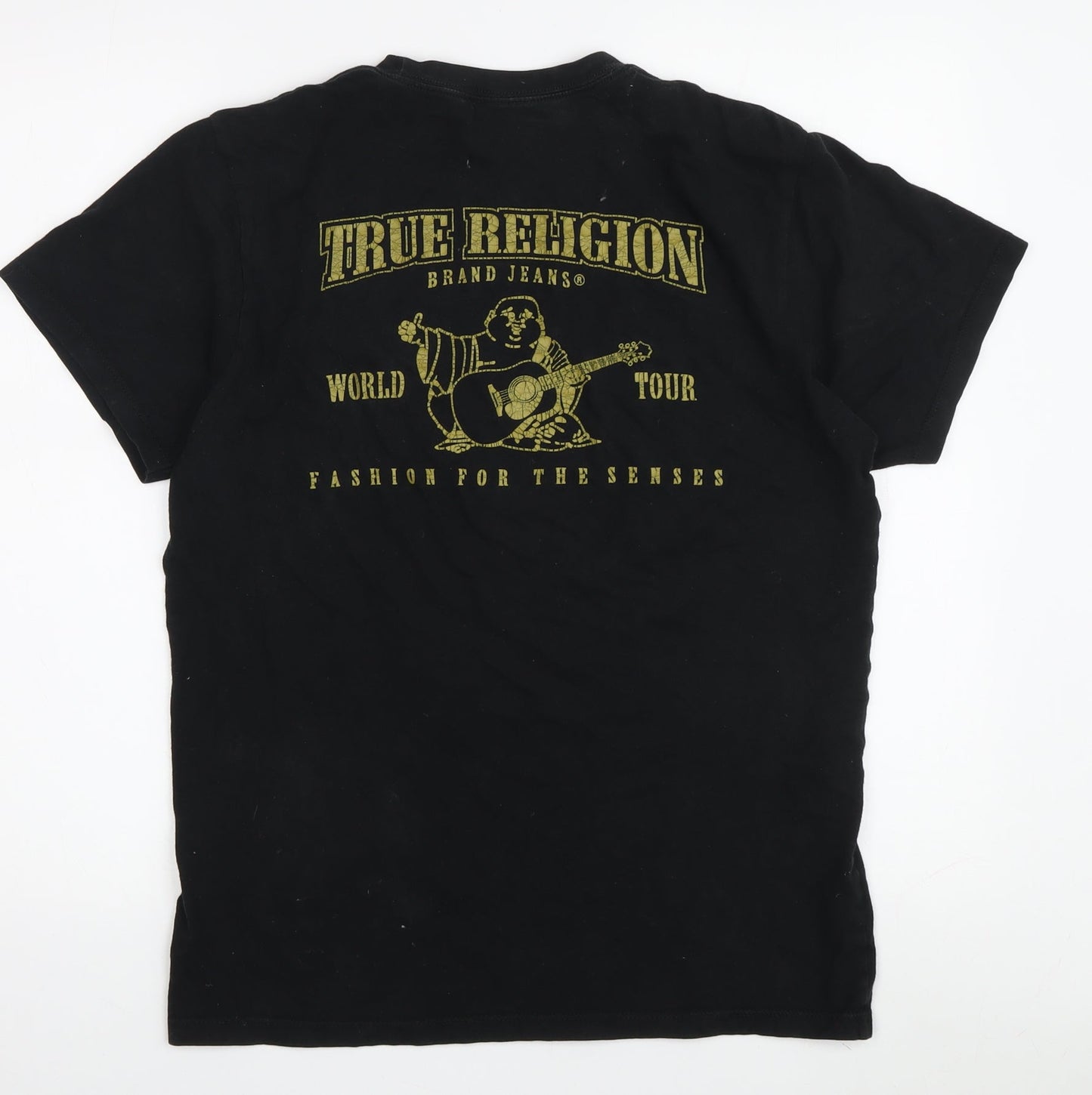 True Religion Men's Black Graphic T-Shirt Size S