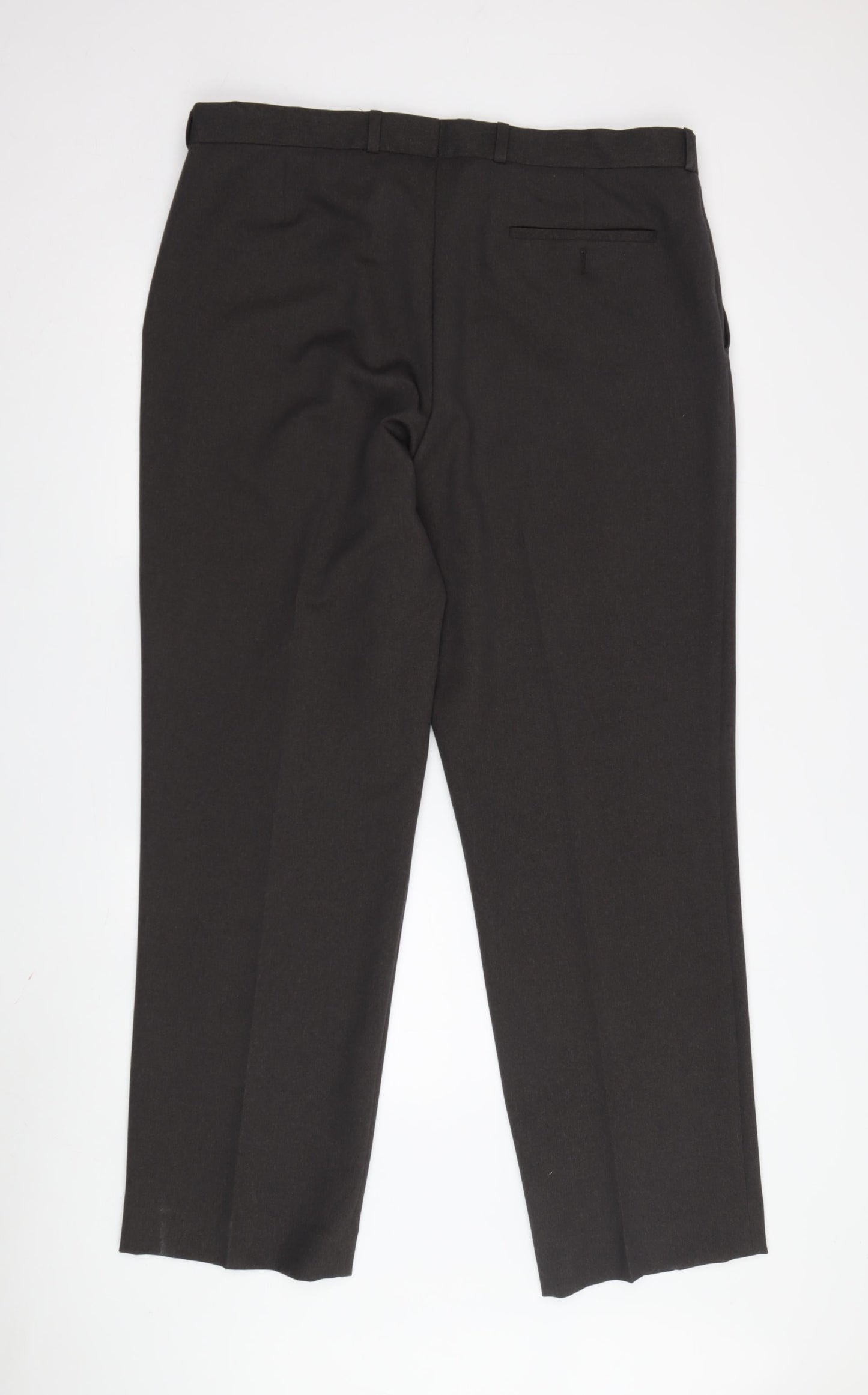 Greenwoods Men's Black Dress Pants Regular Fit 38